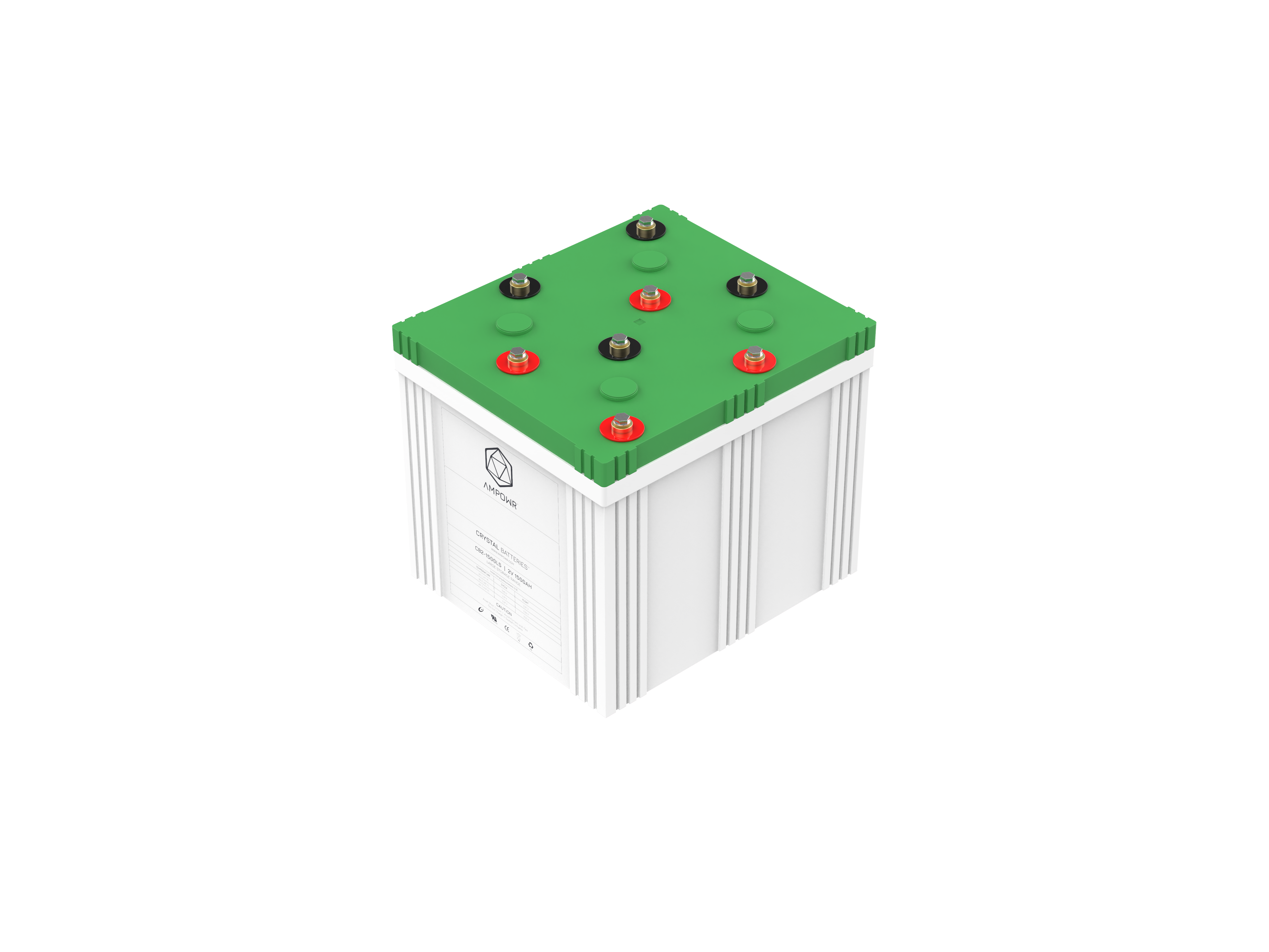 Ampowr CB2-1500LS (Lead Crystal CNFJ-1500) 2V / 1500Ah, M8 Gewinde