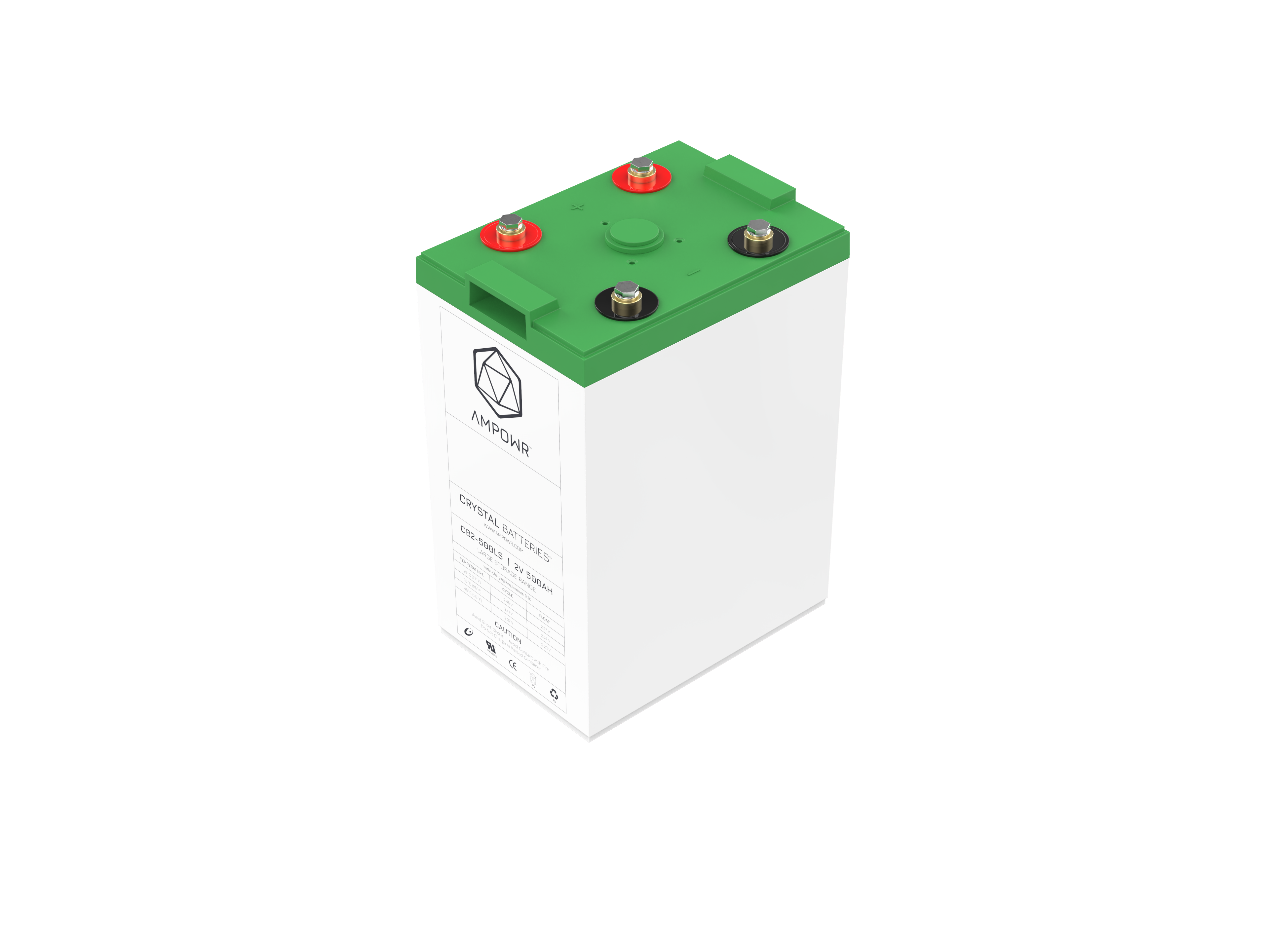 Ampowr CB2-500LS (Lead Crystal CNFJ-500) 2V / 500Ah, M8 Gewinde