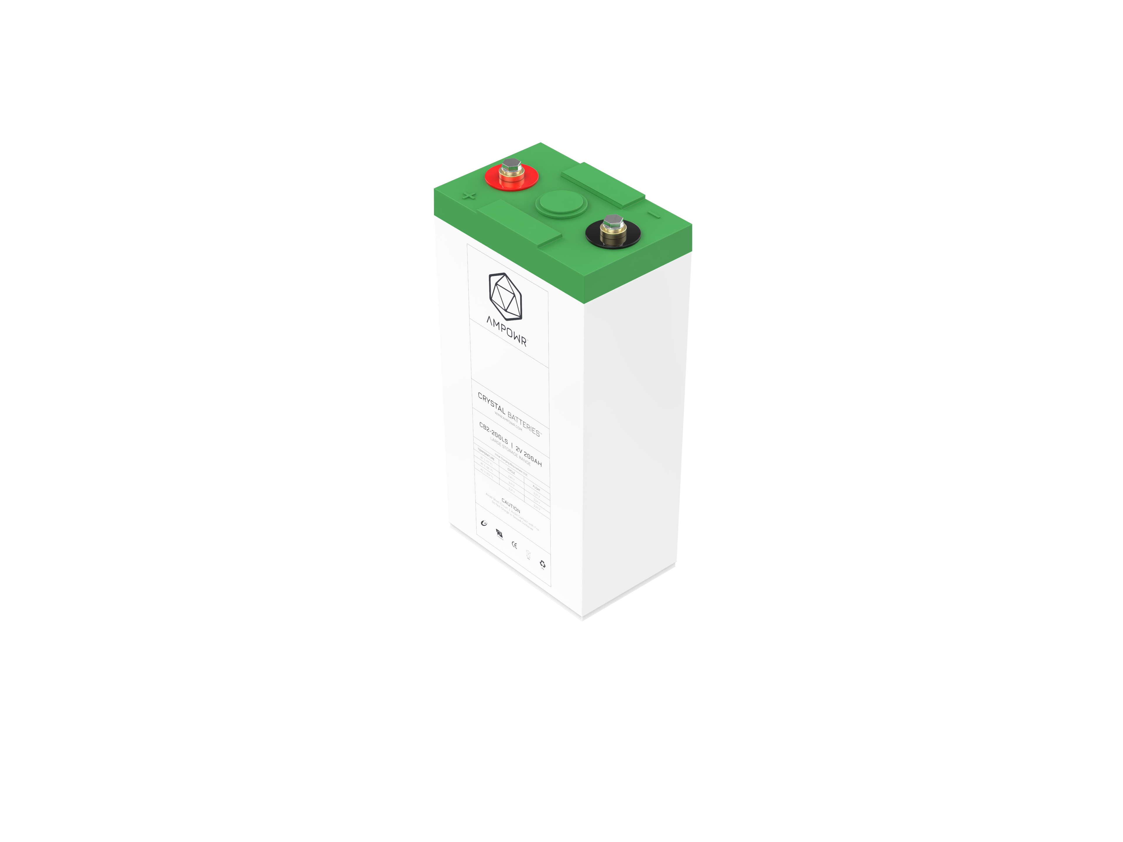 Ampowr CB2-200LS (Lead Crystal CNFJ-200) 2V / 200Ah, M6 Gewinde
