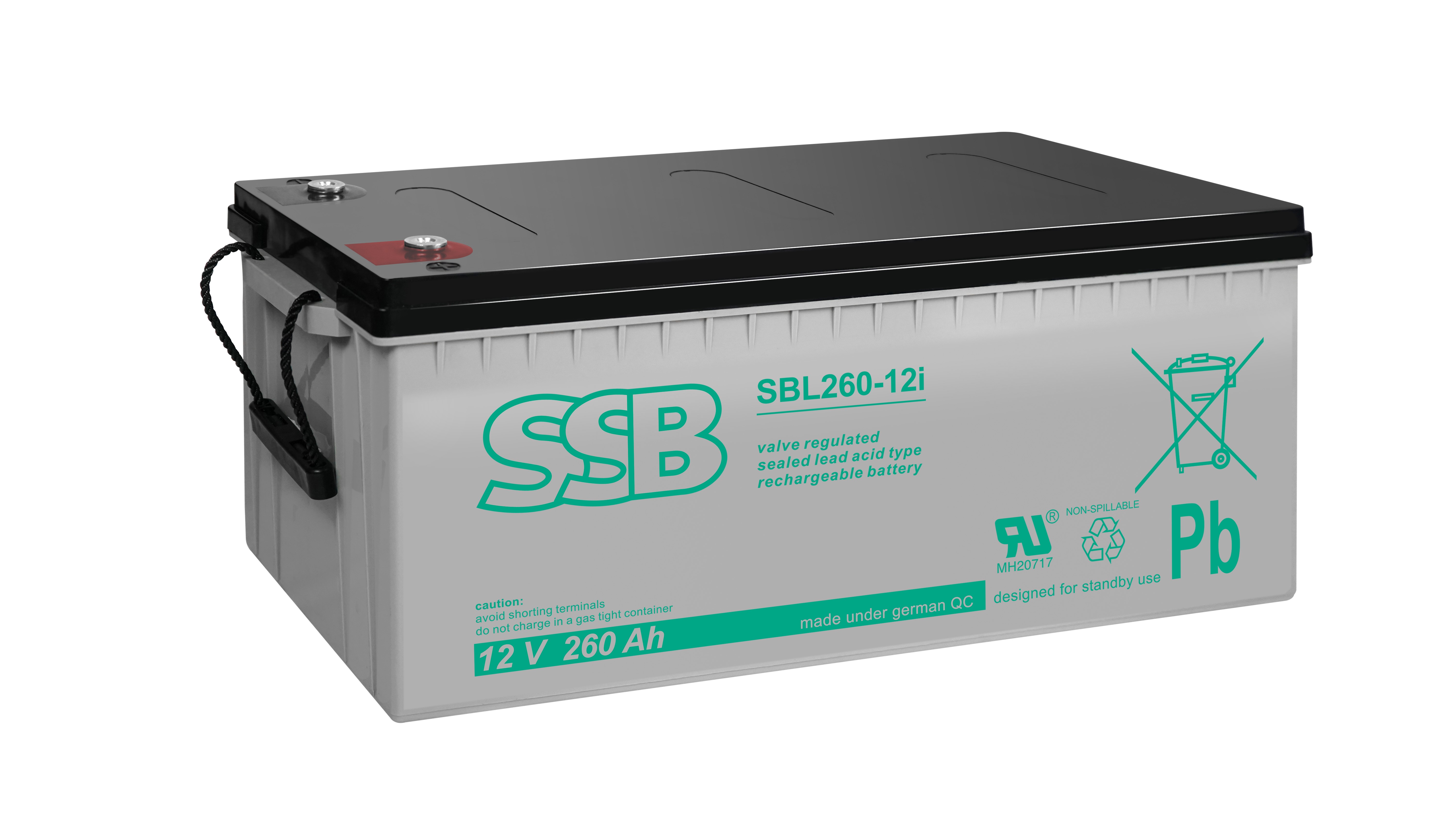 SSB SBL 260-12i, Blei-Vlies-Akku, 12V / 260Ah
