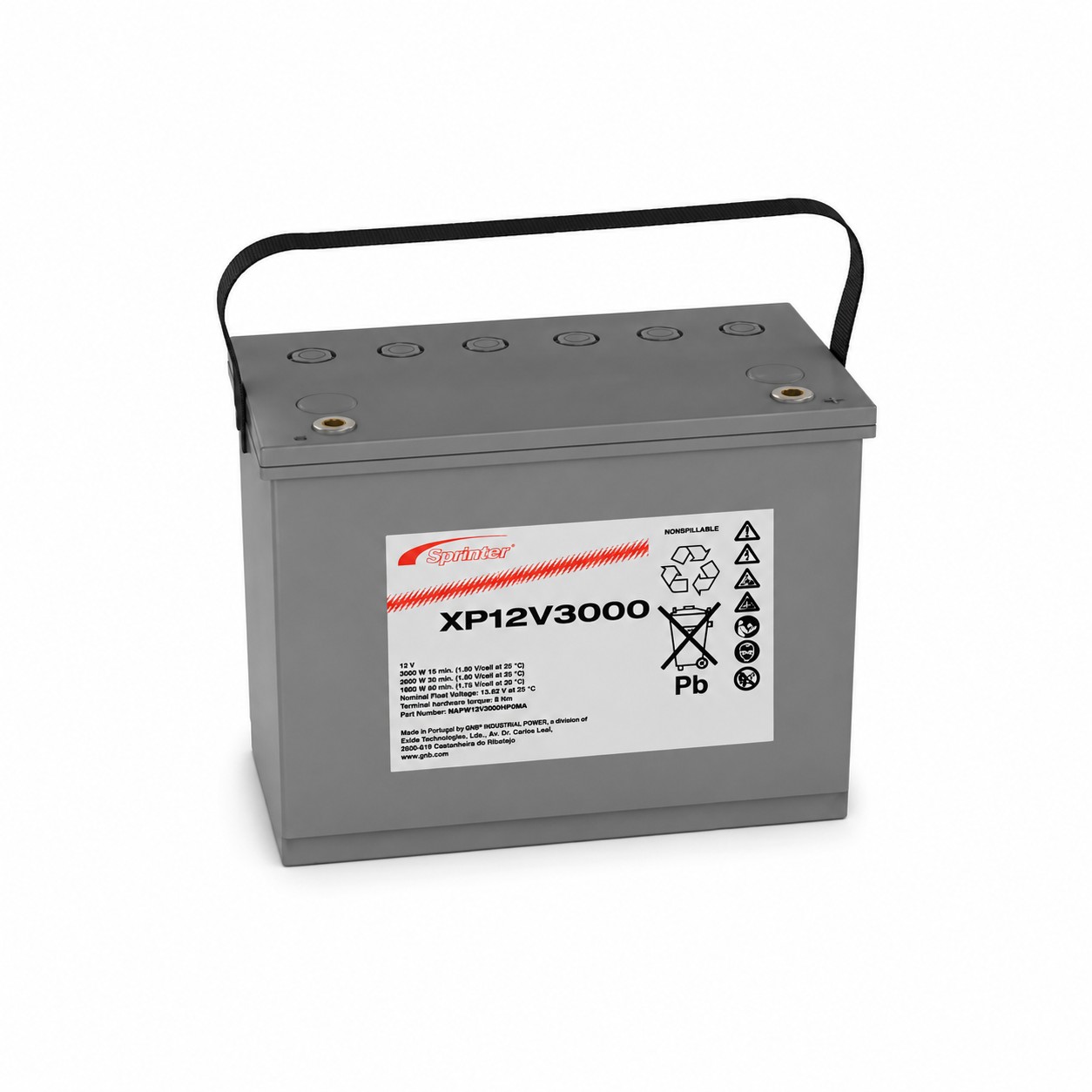 AUSVERKAUFT - EXIDE Sprinter XP12V3000 12 V / 92,8 Ah (C10), AGM mit M6 Gewinde