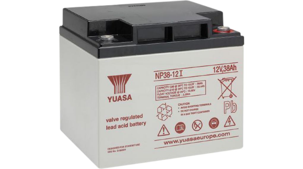 YUASA NP38-12(12V 38Ah) Schraubenklemme, M5