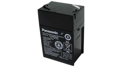 Panasonic LC-R064R5P  Blei Akku 6V / 4.5Ah, Faston F1-Anschluss
