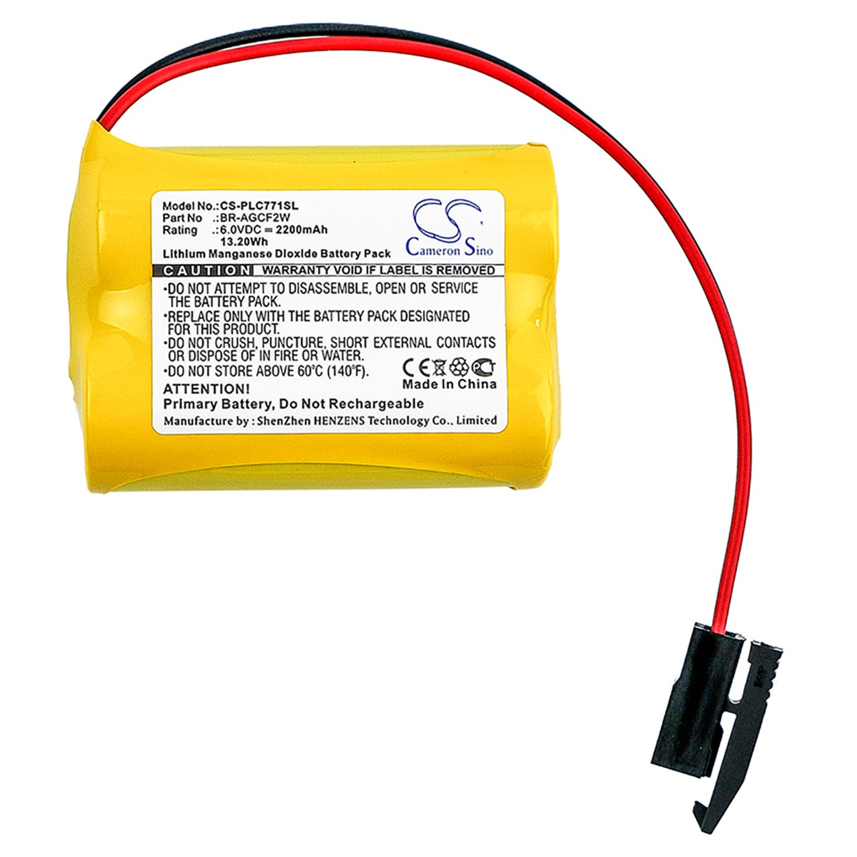 Batteriepack für GE ersetzt BR-AGCF2W Lithium