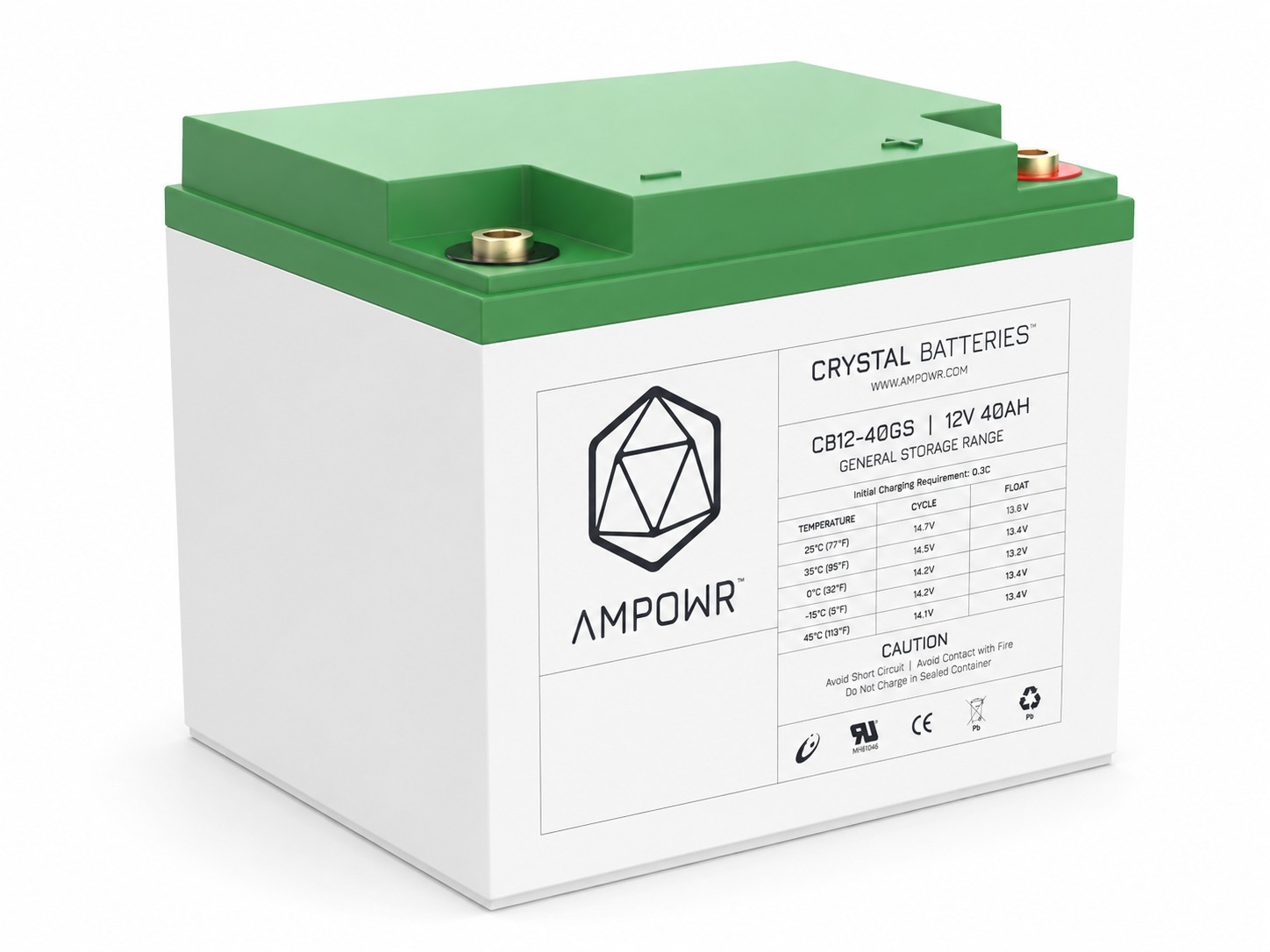Ampowr CB12-40GS (Lead Crystal 6-CNFJ-40) – 12V / 40Ah Bleikristall
