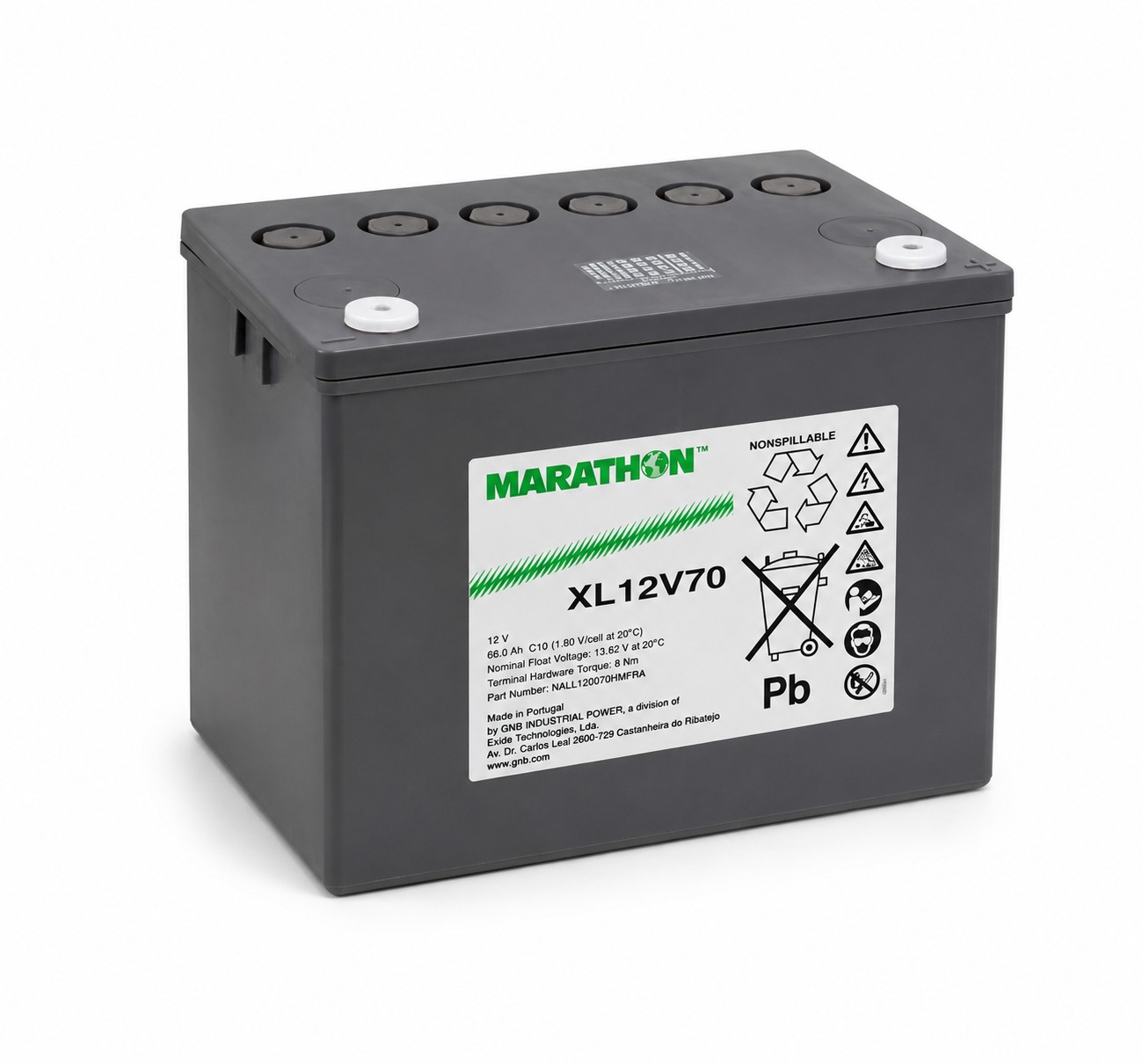 Exide Marathon XL12V70  (C10) 12V / 66.6Ah M6 AGM Bleiakku