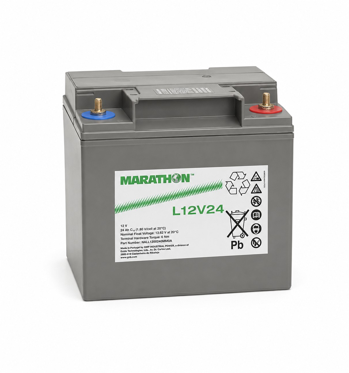 Exide Marathon L12V24  (C10) 12V / 24Ah M6 AGM Bleiakku
