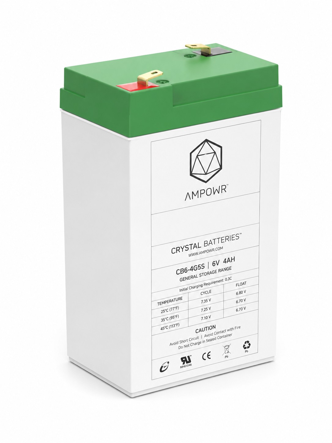 Ampowr CB6-4GS (Lead Crystal 3-CNFJ-4) – 6V / 4Ah Bleikristall