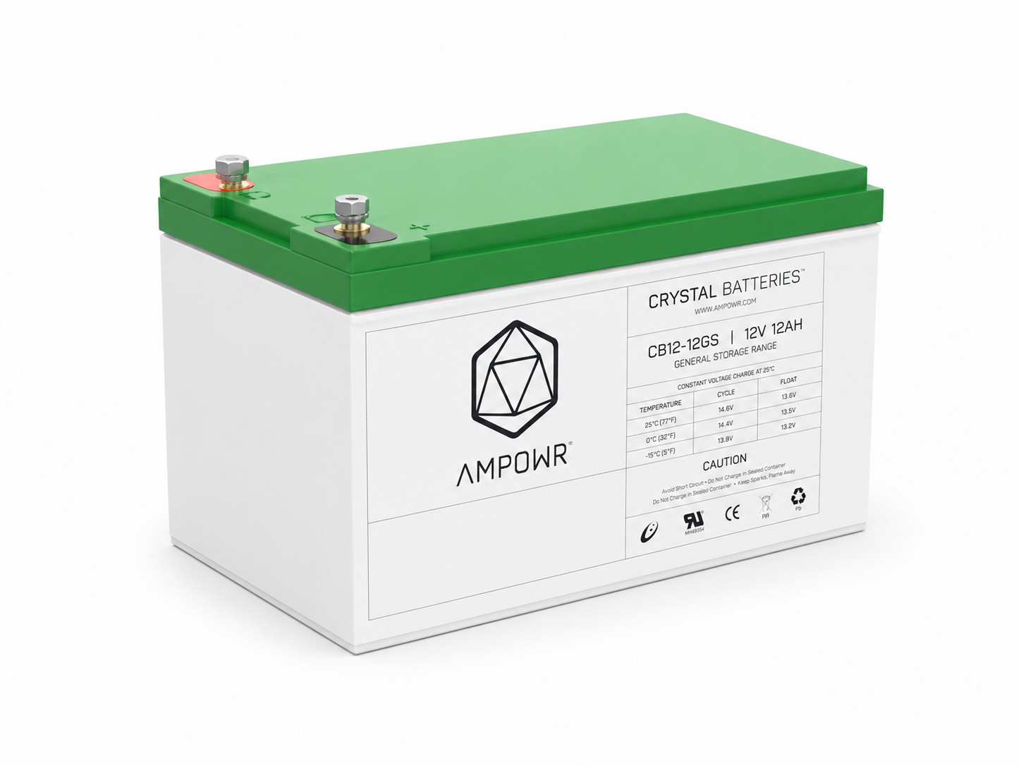 Ampowr CB12-12GS (Lead Crystal 6-CNFJ-12) – 12V / 12Ah Bleikristall