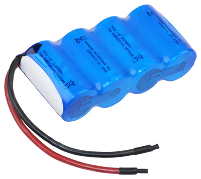 NI-CD Notleuchten Akku 4,8V / 4000mAh (4,0Ah) F1x4 mit Kabel