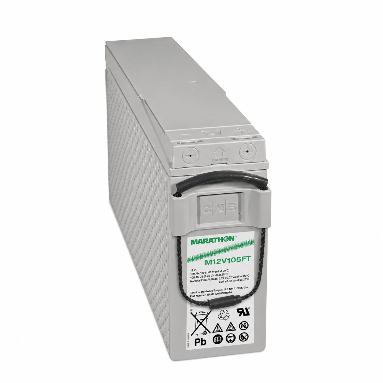 Exide Marathon M12V105FT Blei Akku mit M6 Schraubanschluss 12V, 100000mAh