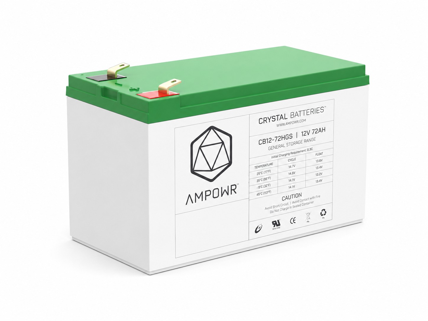 Ampowr CB12-7.2HGS (Lead Crystal 6-HCNFJ-7.2) – 12V / 7,2Ah Bleikristall Hochstrom