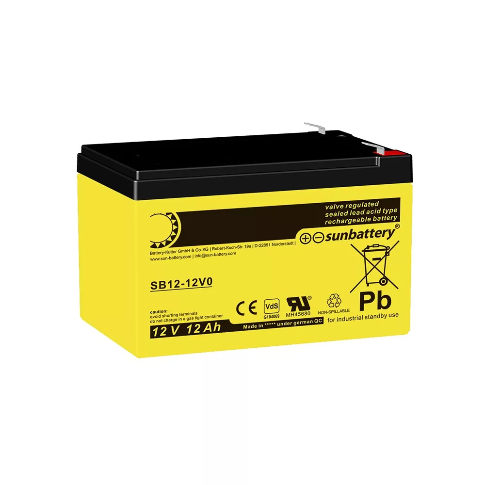  SUN Battery SB12-12V0, Anschl. T1 (4,8 mm)