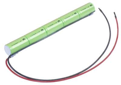 Notleuchten-Akku 6,0V 4000mAh NI-MH L1x5 mit Kabel