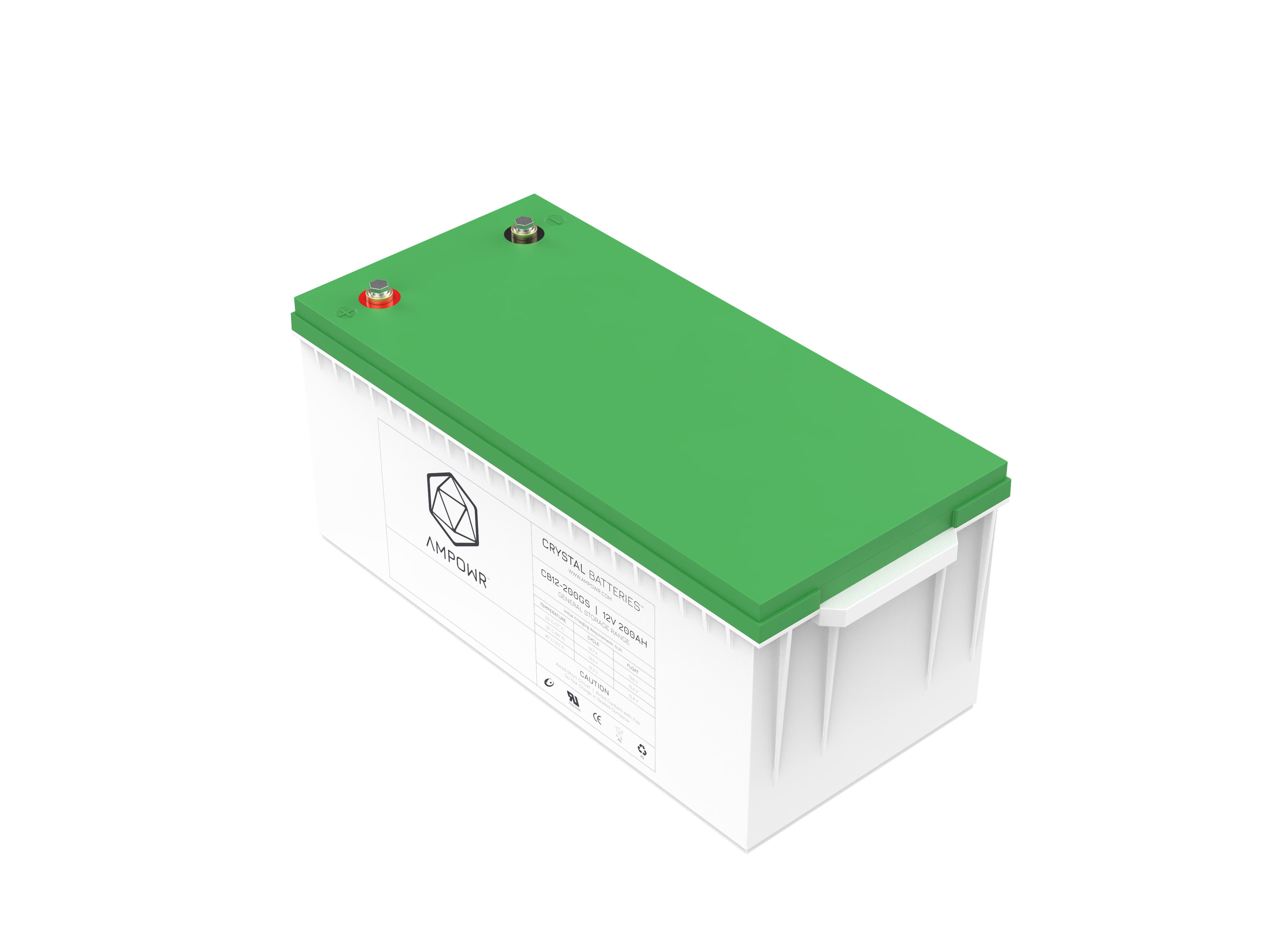 Ampowr CB12-200GS (Lead Crystal 6-CNFJ-200) 12V / 200Ah, M8 Gewinde