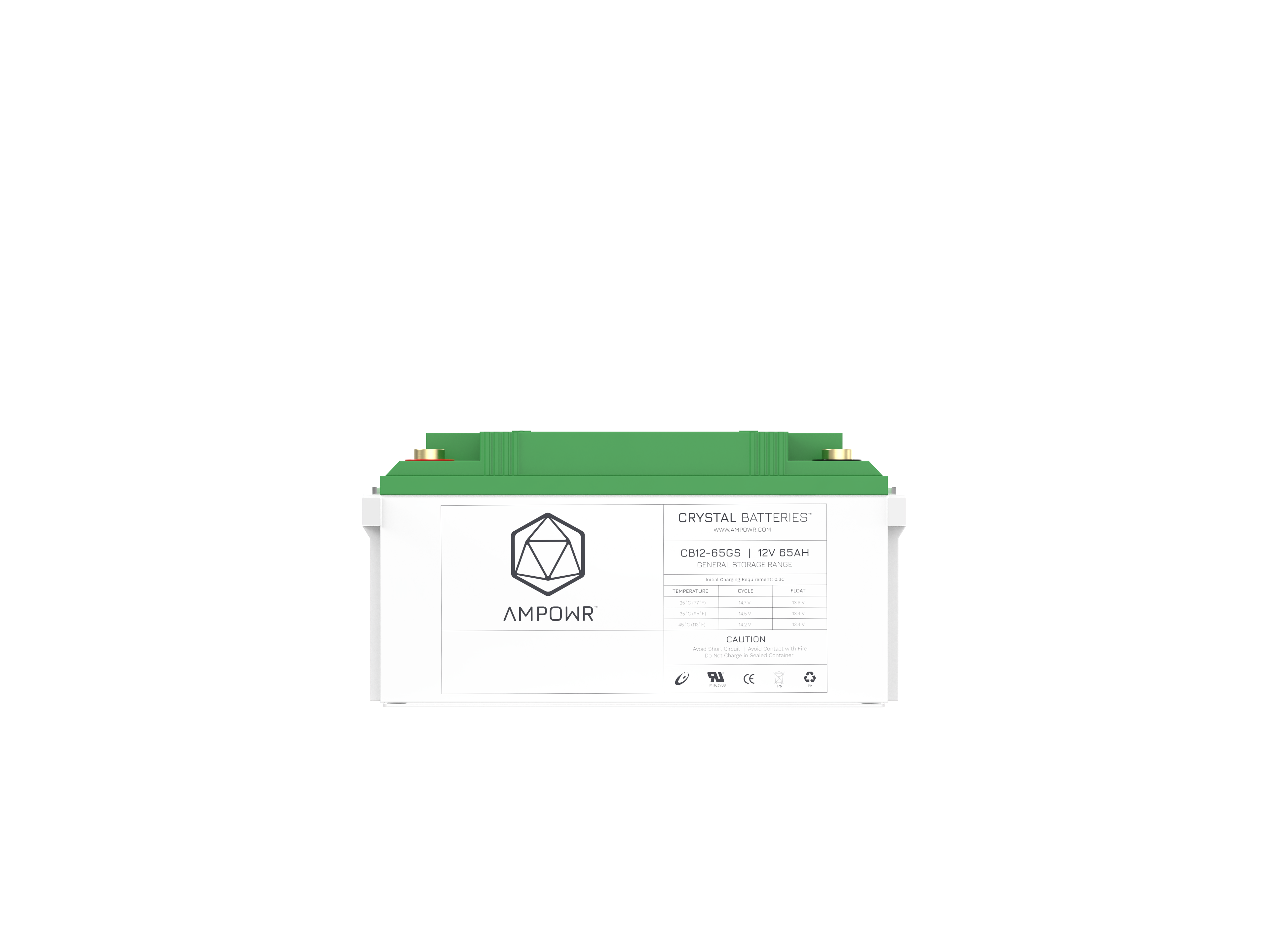 Ampowr CB12-65GS (Lead Crystal 6-CNFJ-65) 12V / 65Ah, M6 Gewinde