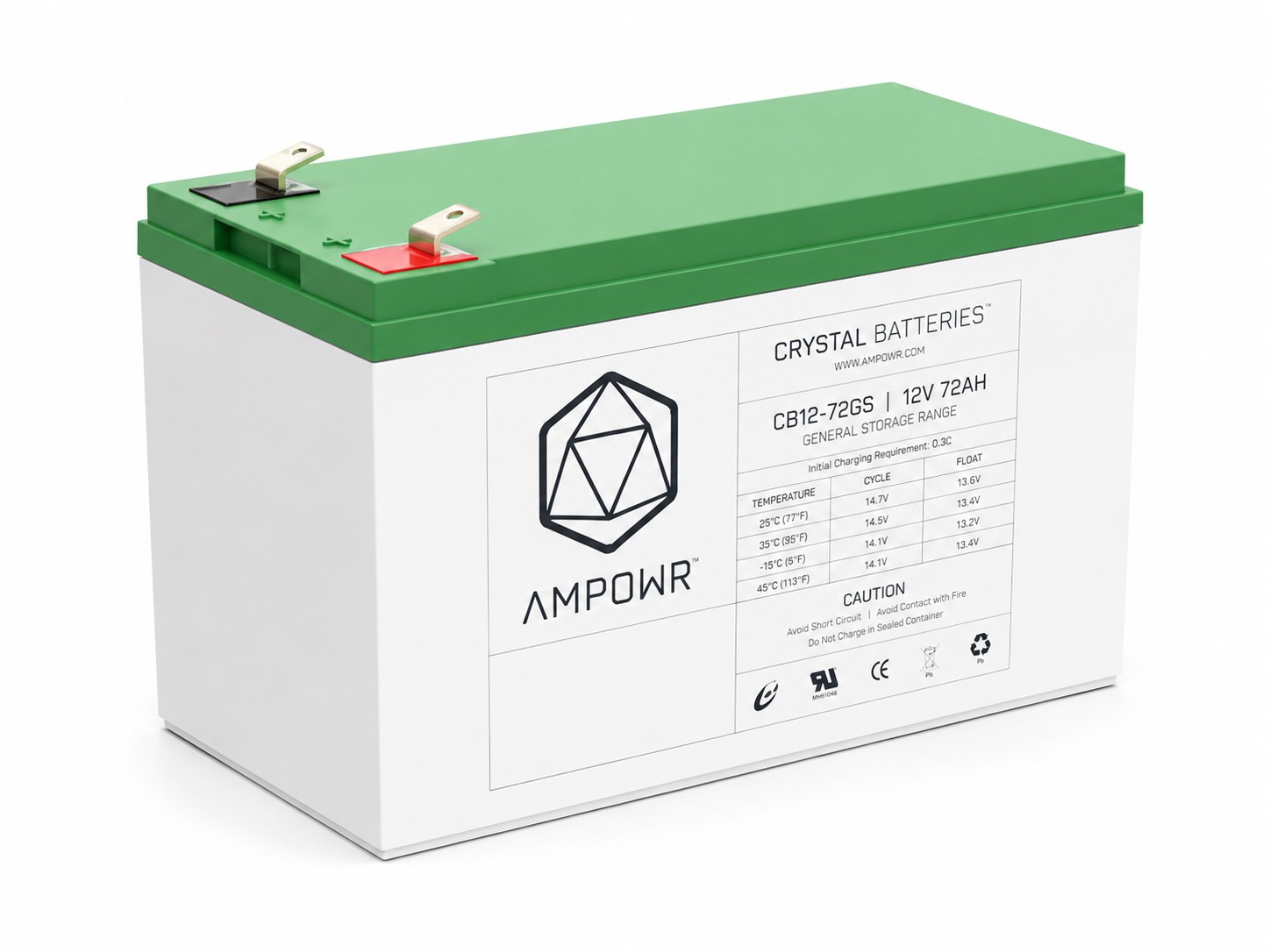 Ampowr CB12-7.2GS (Lead Crystal 6-CNFJ-7.2) – 12V / 7,2Ah Bleikristall