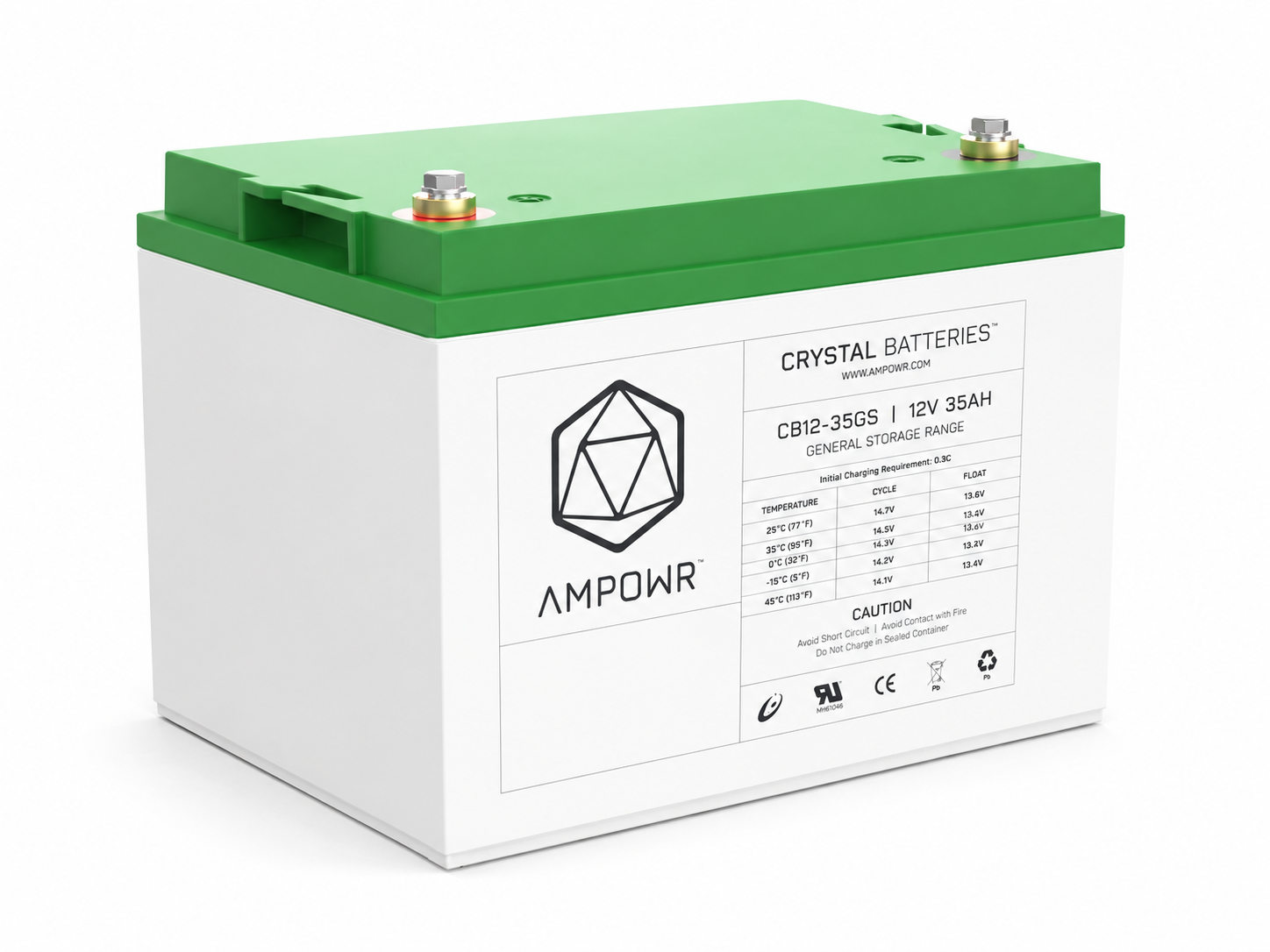Ampowr CB12-35GS (Lead Crystal 6-CNFJ-35) – 12V / 35Ah Bleikristall