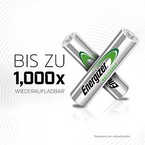 Energizer Recharge AAA Akku HR06 Micro 700mAh (2er Blister)