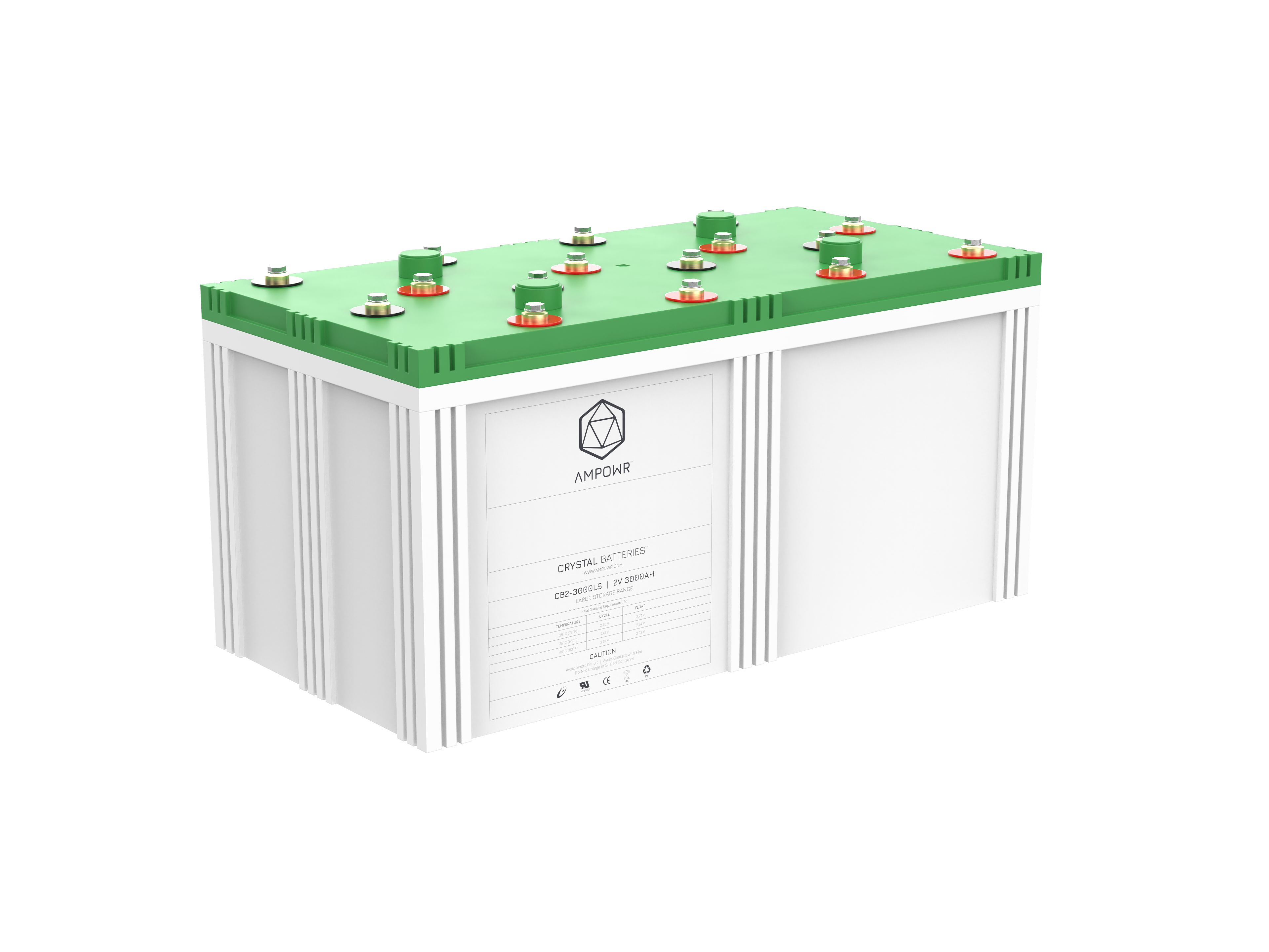 Ampowr CB2-3000LS (Lead Crystal CNFJ-3000) 2V / 3000Ah, M8 Gewinde