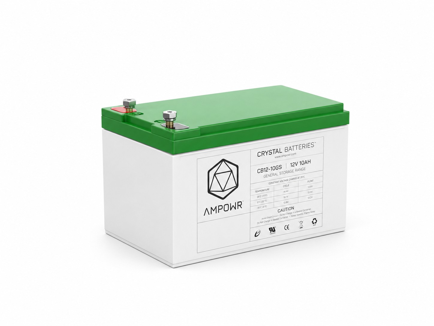 Ampowr CB12-10GS (Lead Crystal 6-CNFJ-10)  12V / 10Ah Bleikristall