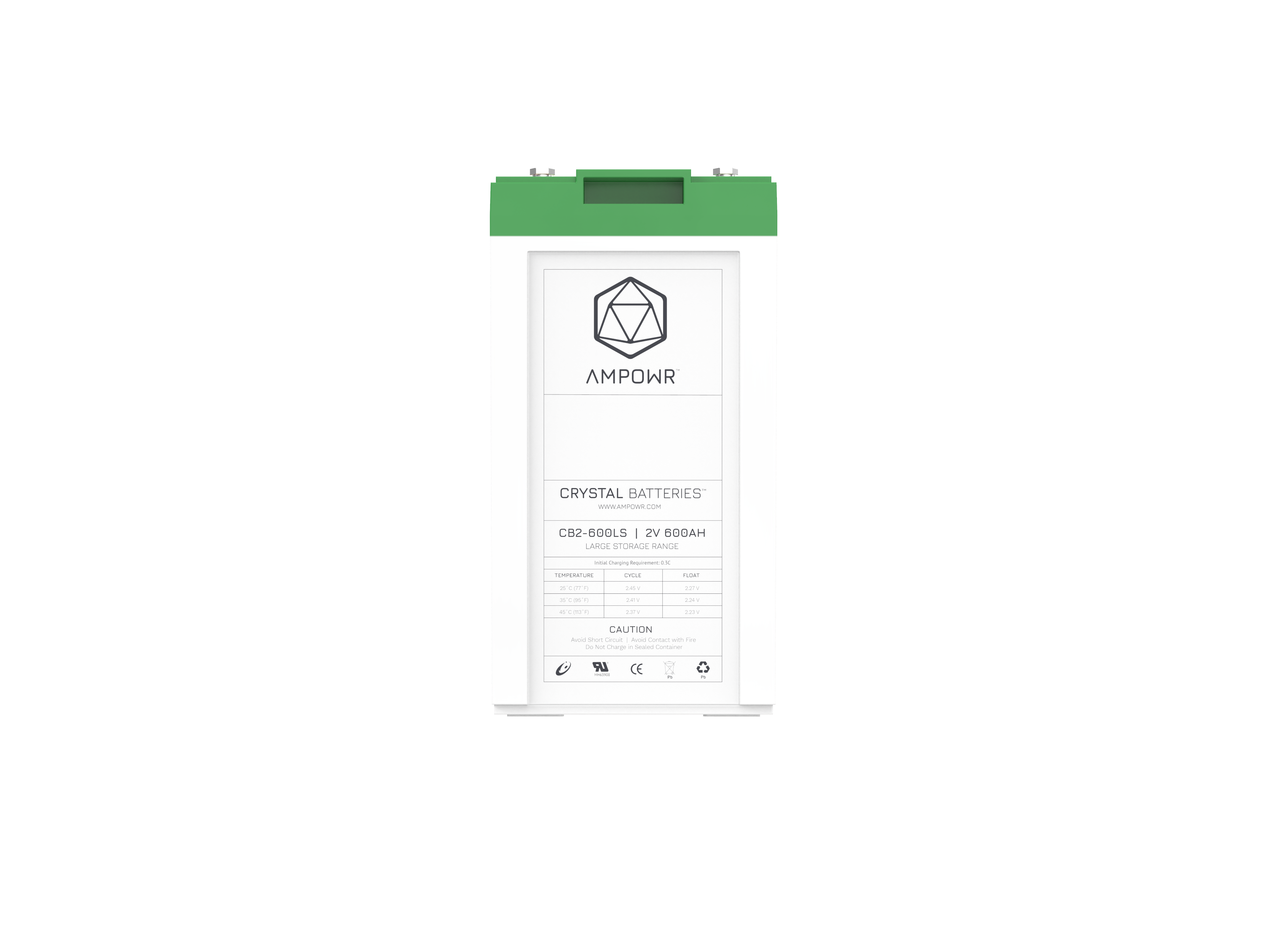 Ampowr CB2-600LS (Lead Crystal CNFJ-600) 2V / 600Ah, M8 Gewinde