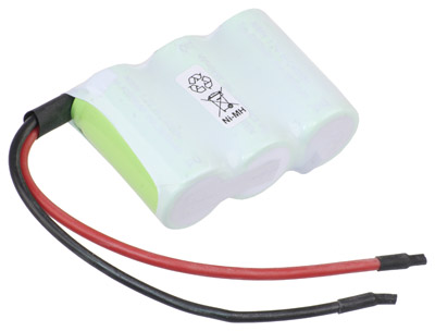NI-MH Notleuchten Akku 3,6V / 4000mAh (4,0Ah) F1x3 mit Kabel