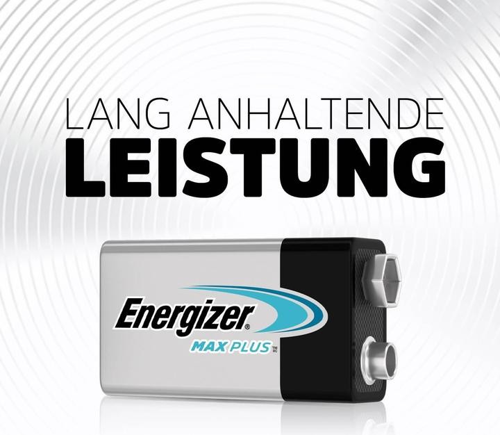Energizer Max Plus E-Block 9V Industrial (1er Blister)