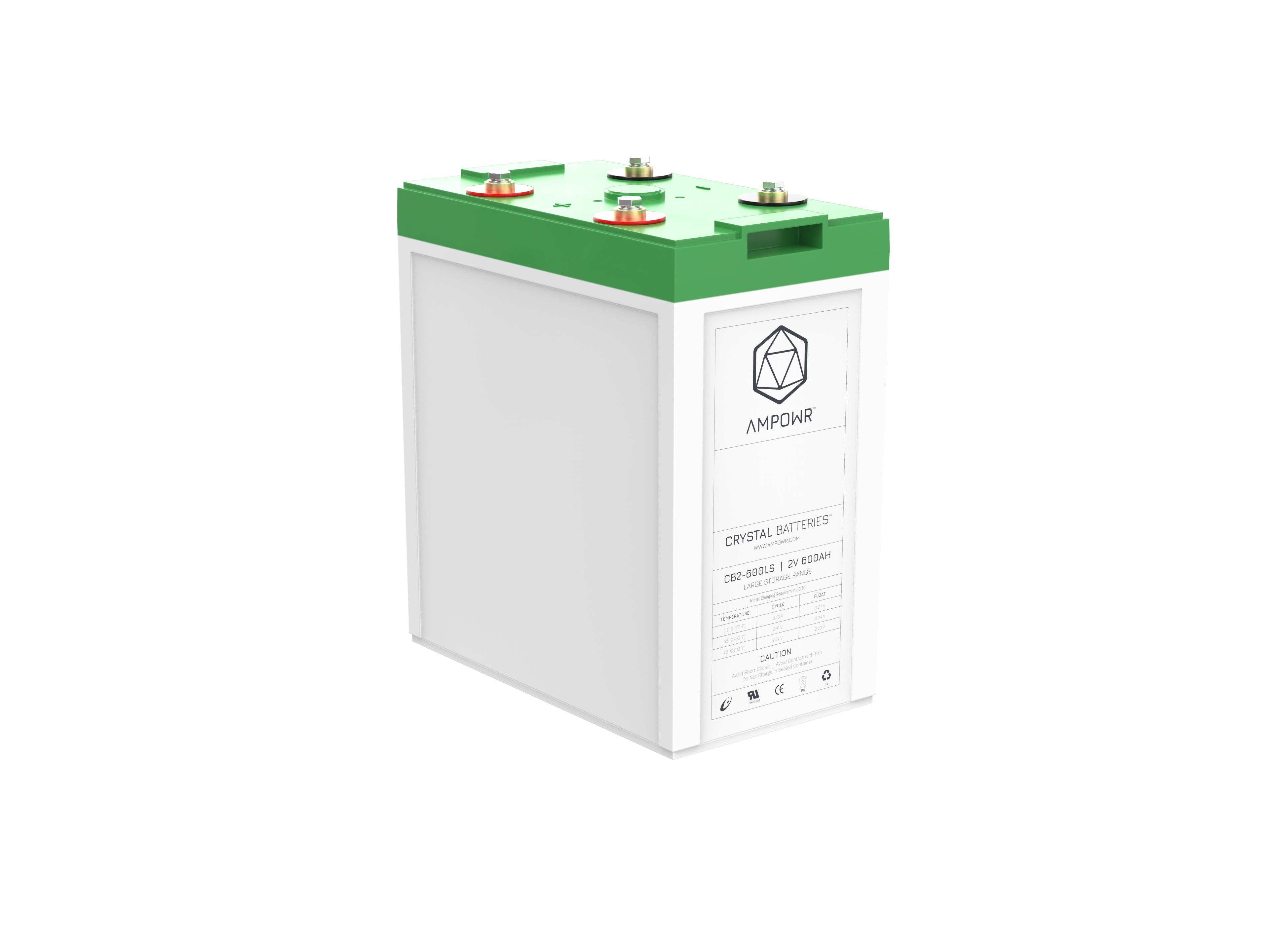 Ampowr CB2-600LS (Lead Crystal CNFJ-600) 2V / 600Ah, M8 Gewinde