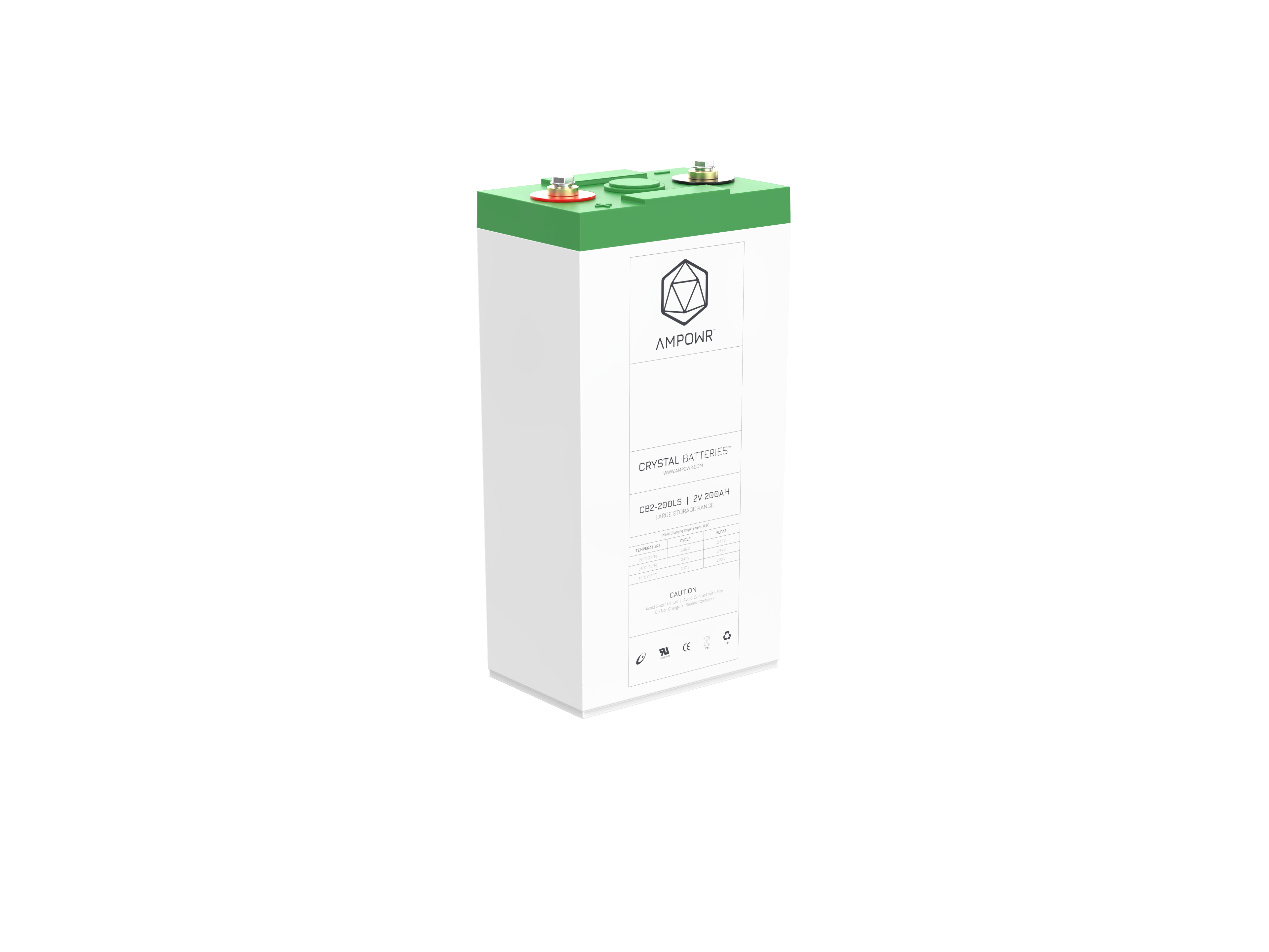 Ampowr CB2-200LS (Lead Crystal CNFJ-200) 2V / 200Ah, M6 Gewinde