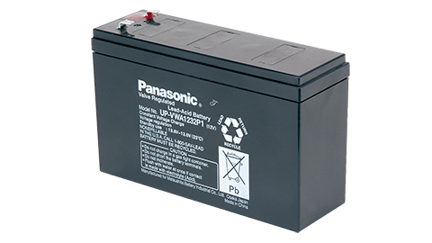 Panasonic UP-VWA1232P2 Blei Akku 12V / 6.4Ah, Polarisierter Faston-Anschluss