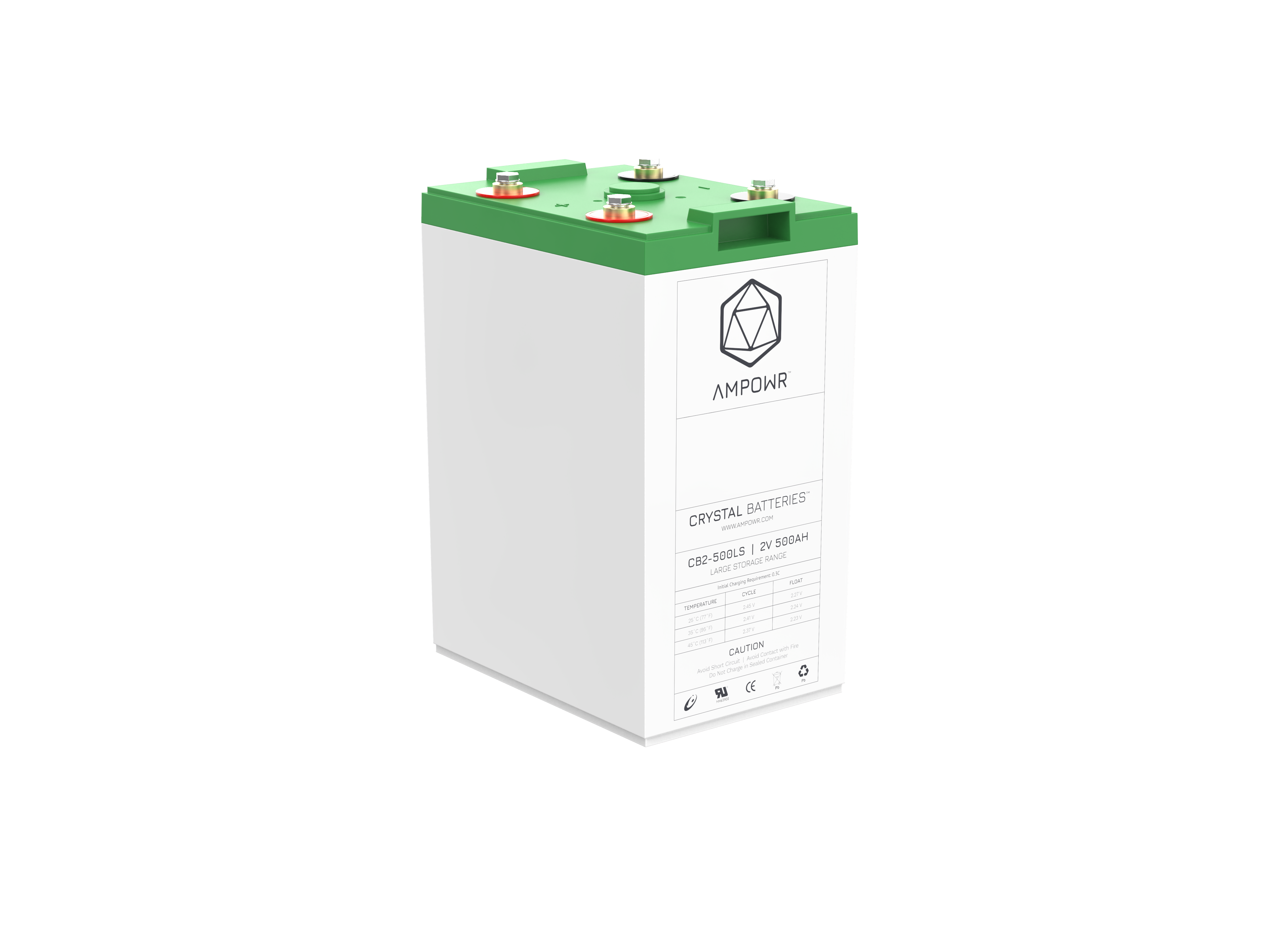 Ampowr CB2-500LS (Lead Crystal CNFJ-500) 2V / 500Ah, M8 Gewinde
