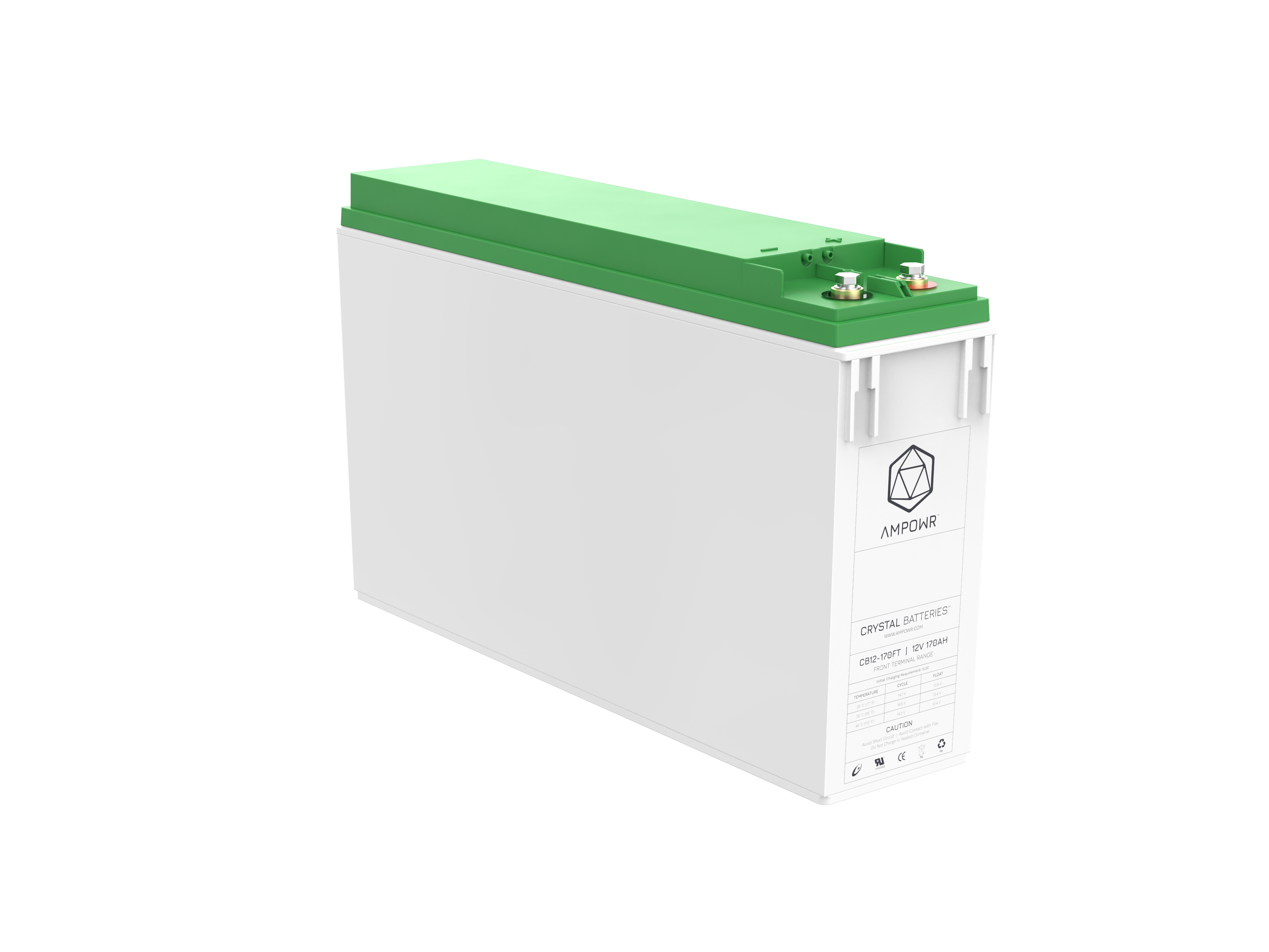 Ampowr CB12-170FT (Lead Crystal 6-CNFT-170) 12V / 170Ah, M8 Gewinde
