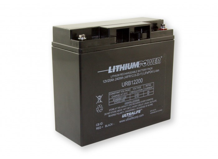 URB12200, 12.8V / 20Ah, Lithium-Eisen-Phosphat (LiFePO4)