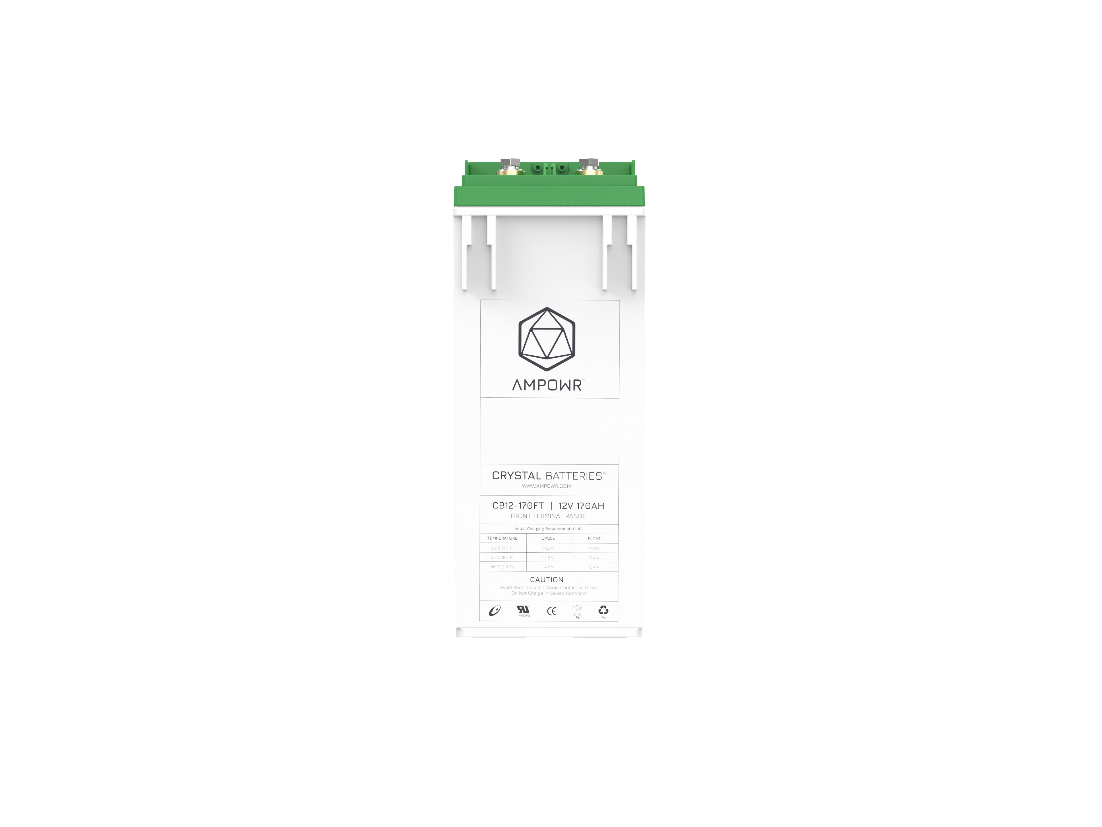Ampowr CB12-170FT (Lead Crystal 6-CNFT-170) 12V / 170Ah, M8 Gewinde