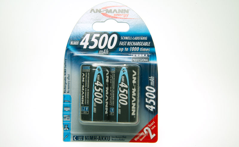 ANSMANN maxE Baby C LR14 4500mAh NiMH Akku im 2er Blister