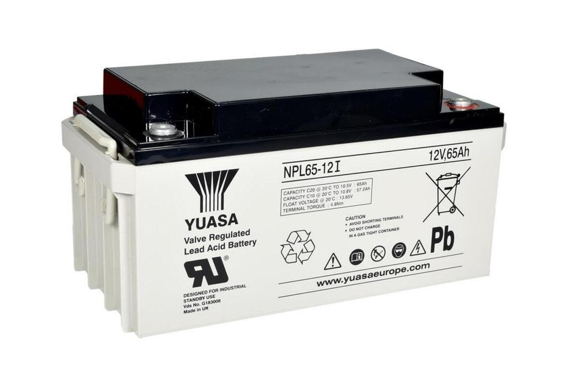 YUASA NPL65-12l(12V 65Ah) General Purpose VRLA Battery, M6 Schraubenklemm