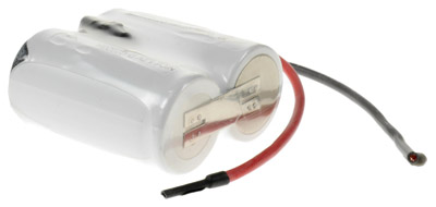 NI-MH Notleuchten Akku 2,4V / 2500mAh (2,5Ah) F2x1 mit Kabel