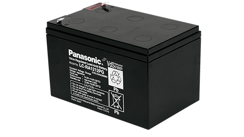 Panasonic LC-RA1212PG Blei Akku 12V / 12Ah, Steckkontakte 4,8mm