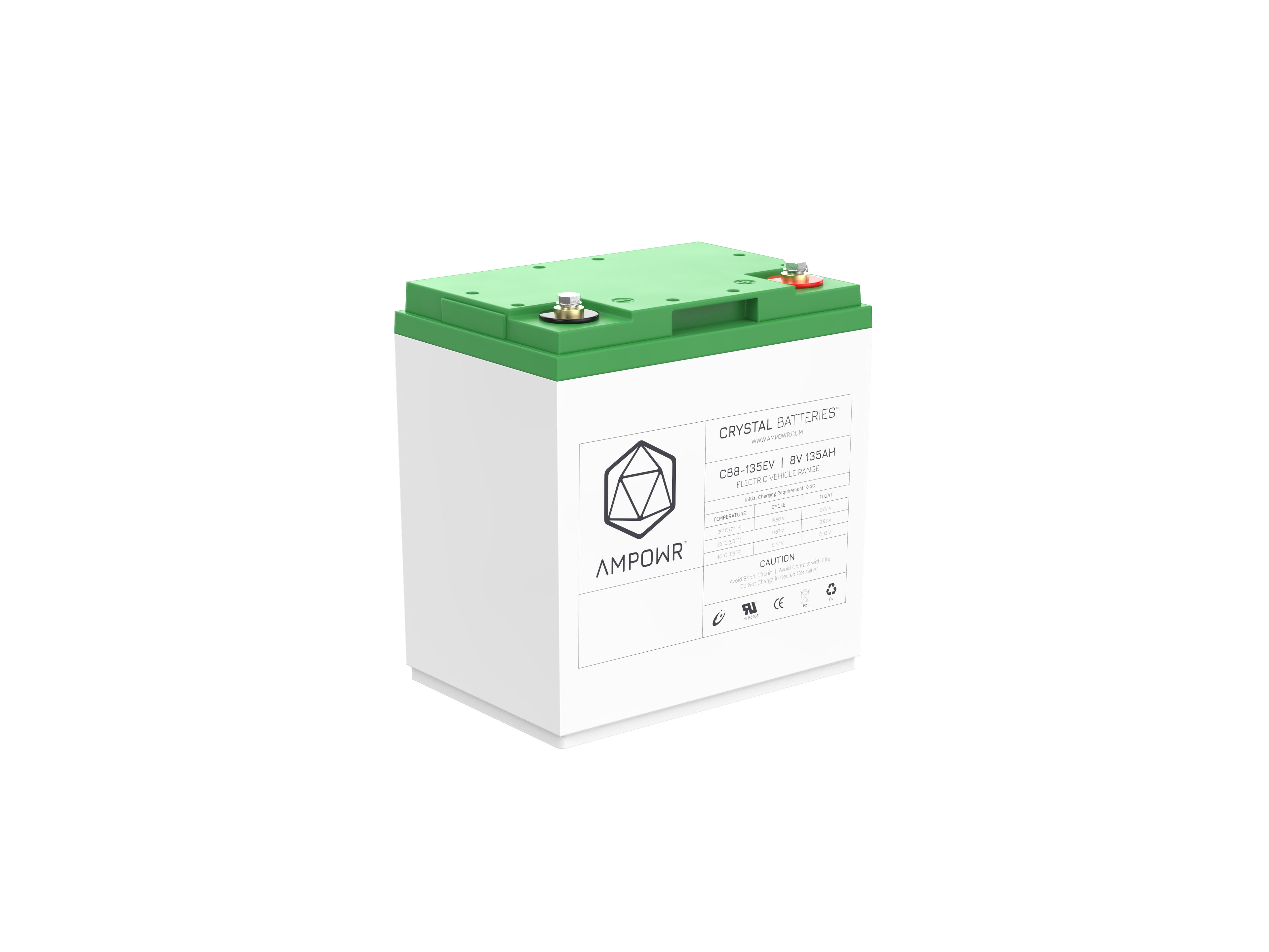 Ampowr CB8-135EV (Lead Crystal 4-EVFJ-135) 8V / 135Ah, M6 Gewinde
