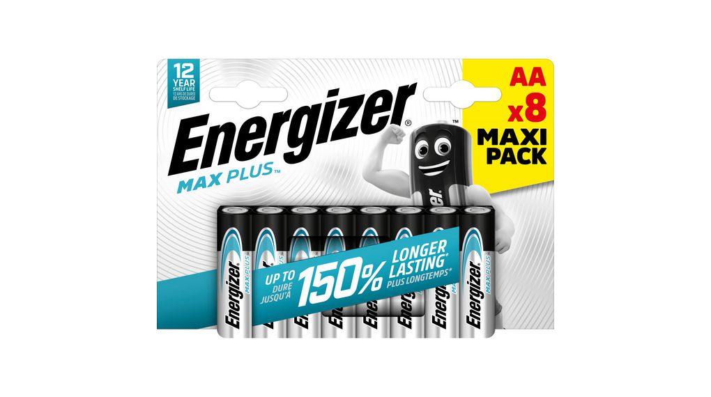 Energizer Max Plus LR6 AA Industrial (8er Blister)