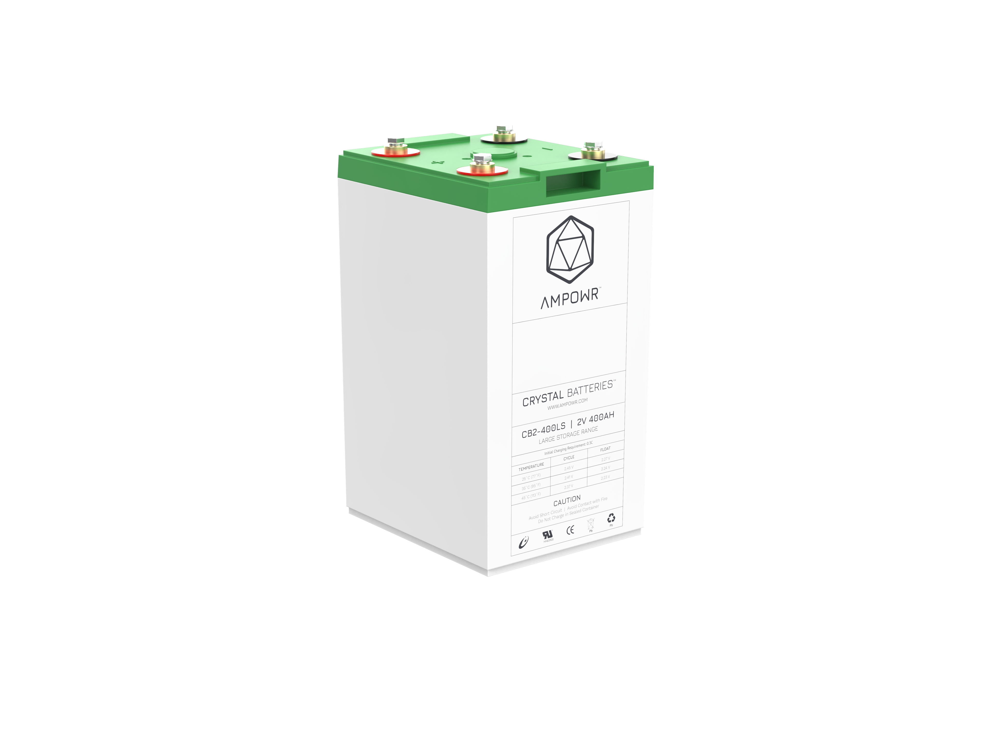 Ampowr CB2-400LS (Lead Crystal CNFJ-400) 2V / 400Ah, M8 Gewinde