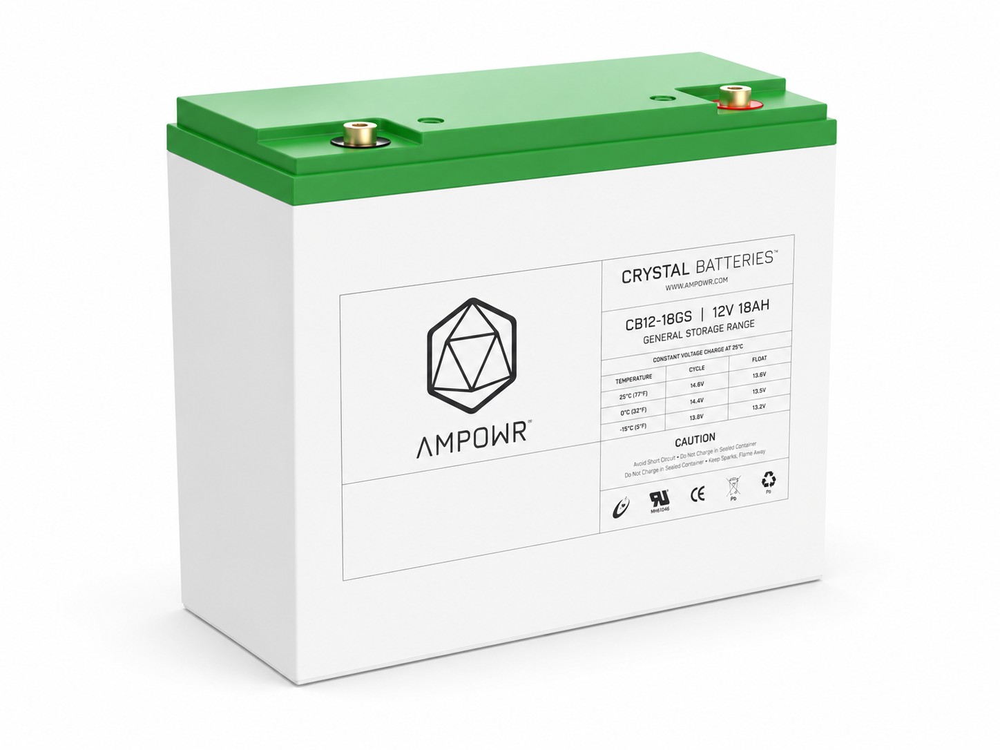 Ampowr CB12-18GS (Lead Crystal 6-CNFJ-18) – 12V / 180Ah Bleikristall