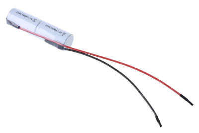 Notleuchten-Akku 2,4V / 1500mAh, NI-CD L2x1 mit Kabel
